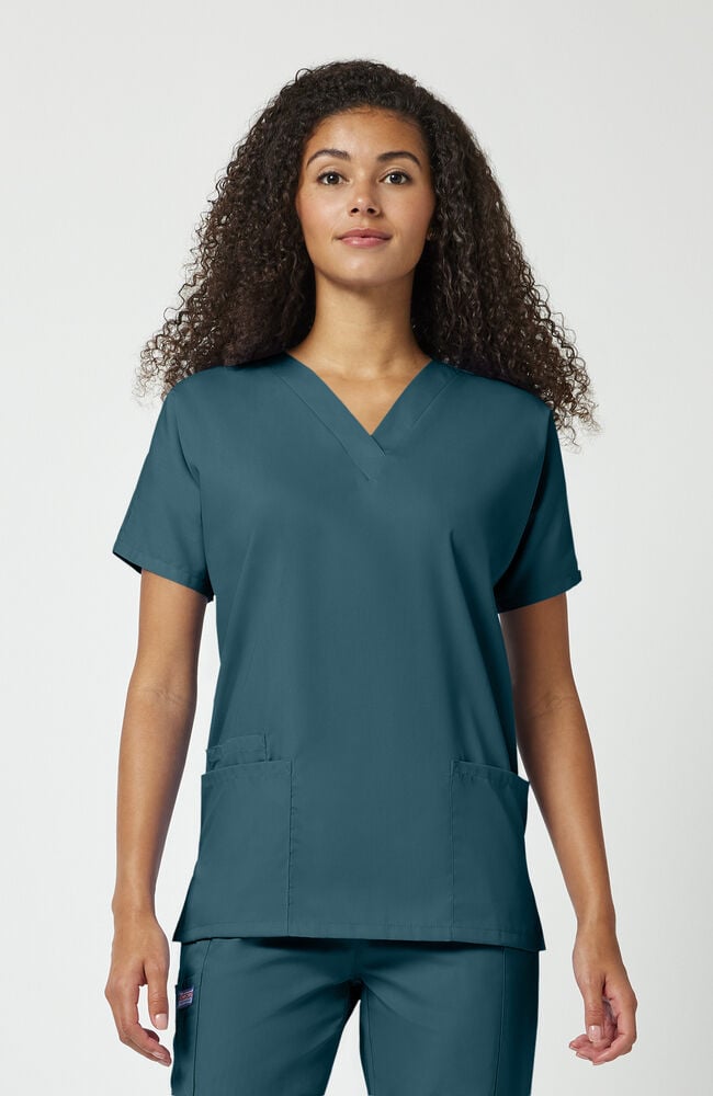 Women's 3-Pocket Dolman V-Neck Scrub Top - Sage Green