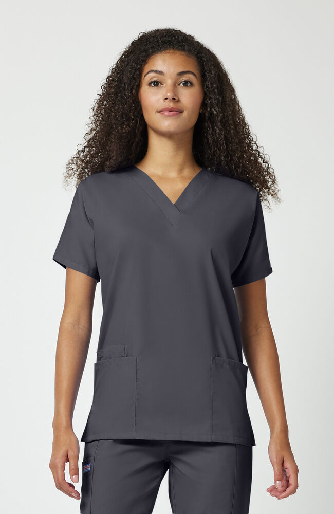 Women's 3-Pocket Dolman V-Neck Scrub Top