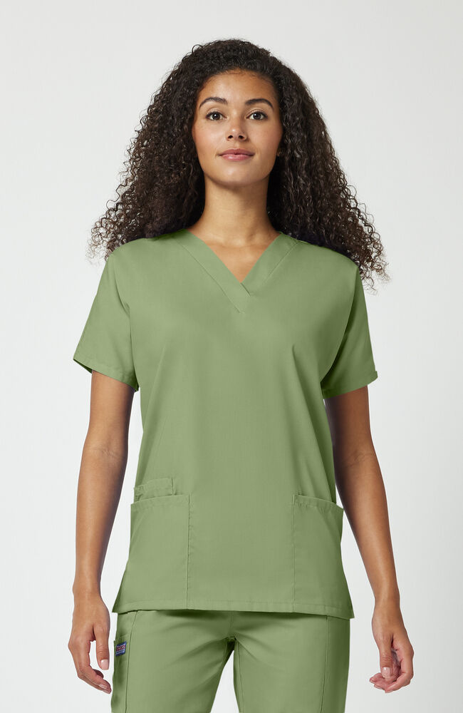 Women's 3-Pocket Dolman V-Neck Scrub Top