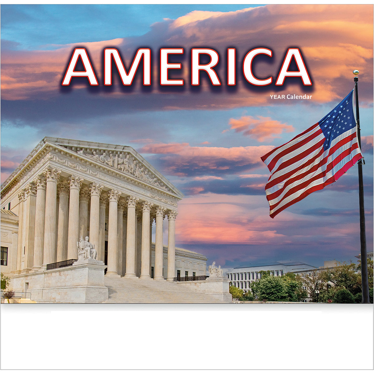 2026 America! Wall Calendar - Stapled