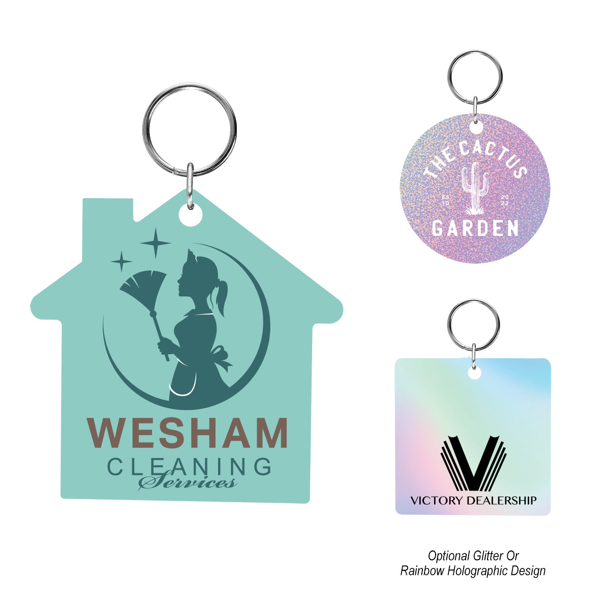 Acrylic Key Tag - Custom Shape 2"