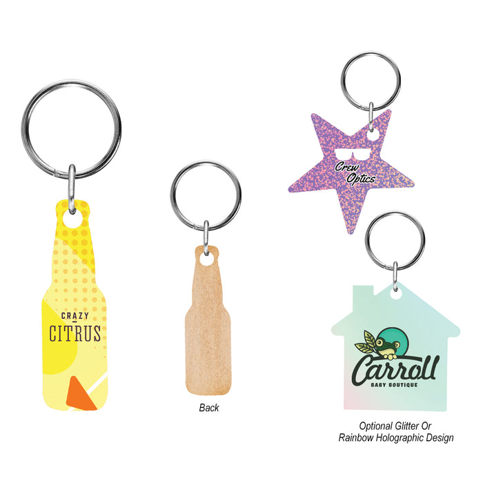 Full Color Wood Key Tag - 2