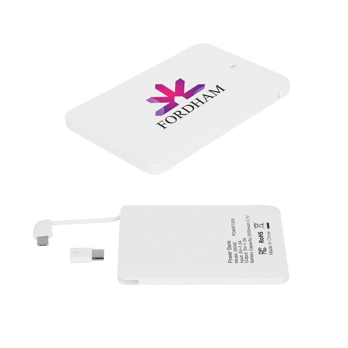 Slim 2,500 MAH 3-In-1 Power Bank