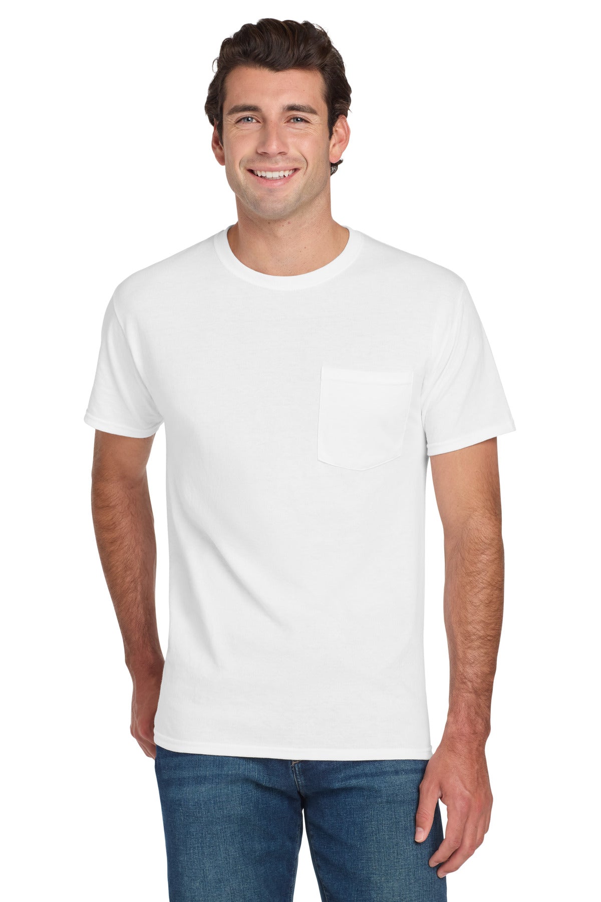 Jerzees® -  Dri-Power® 50/50 Cotton/Poly Pocket T-Shirt.  29MP