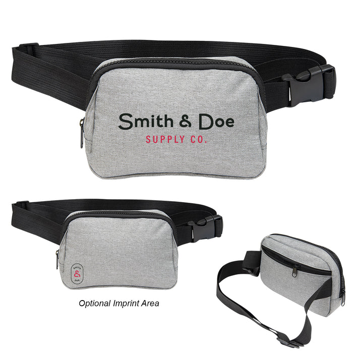 Everett RPET Heathered Belt Bag