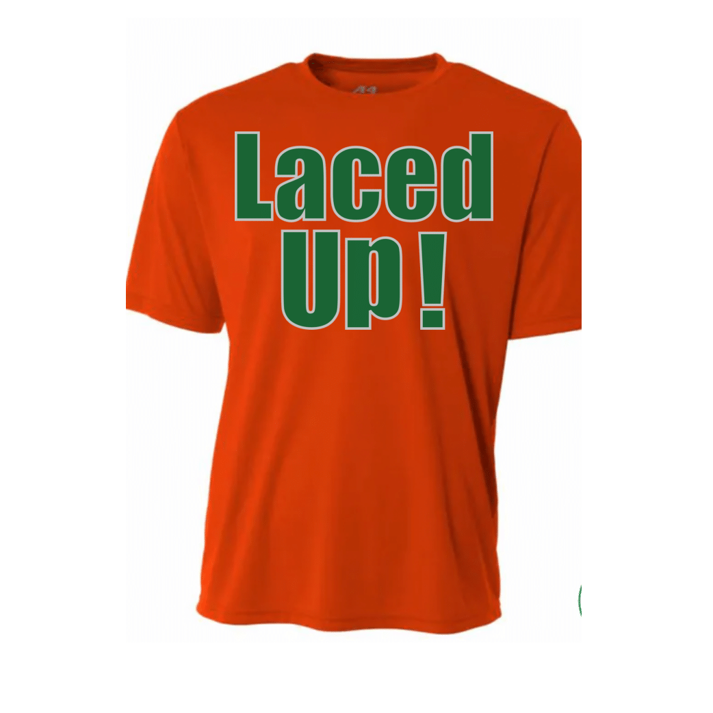 Men's Orange Laced Up! Tee