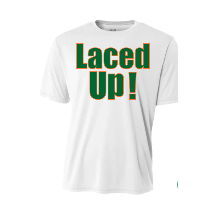 Youth's White Laced Up! Tee