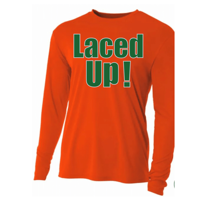 Youth's Orange Laced Up! Long Tee