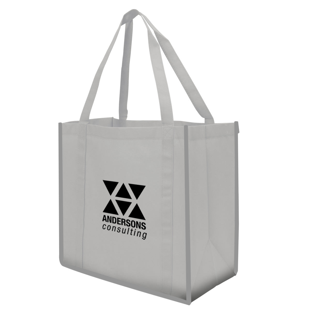 Reflective Shopper Reflective Large Non-Woven Grocery Tote Bag