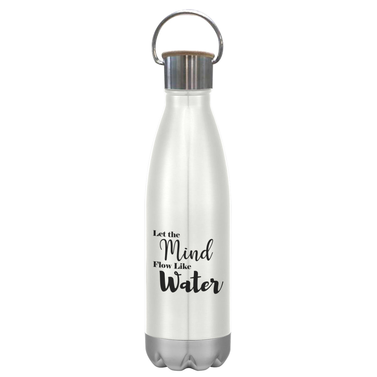 16 Oz. Swiggy Stainless Steel Bottle With Bamboo Lid
