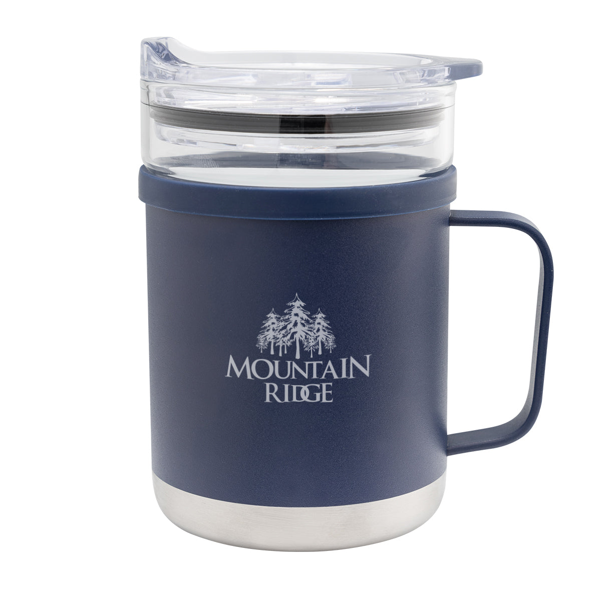 15 Oz. Glass And Stainless Steel Mug