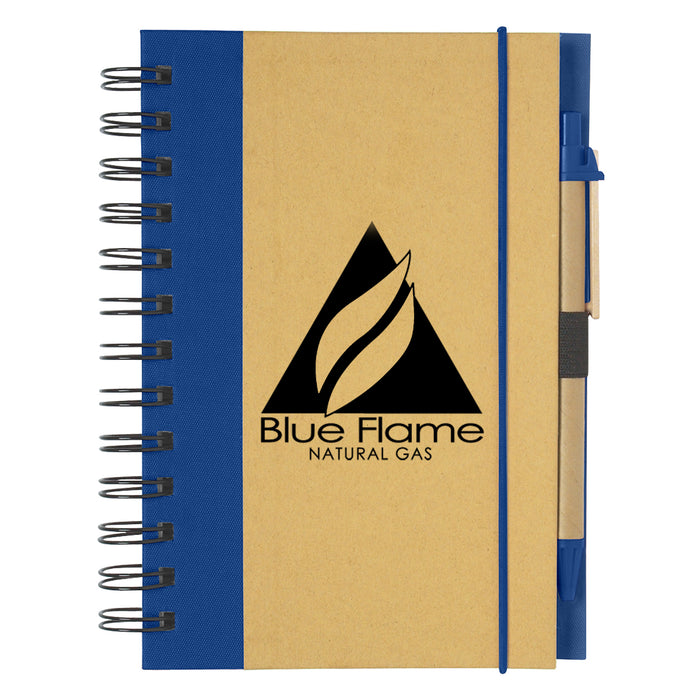 Eco-Inspired Spiral Notebook & Pen