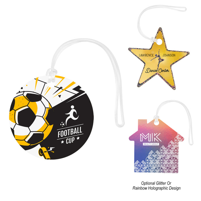 Acrylic Bag Tag - Custom Shapes 4