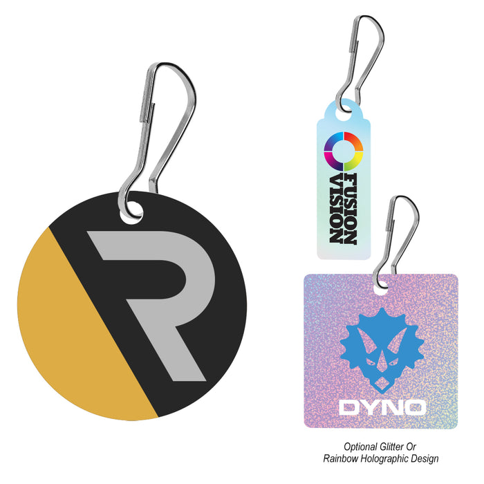 Acrylic Zipper Pull - Custom Shape 3