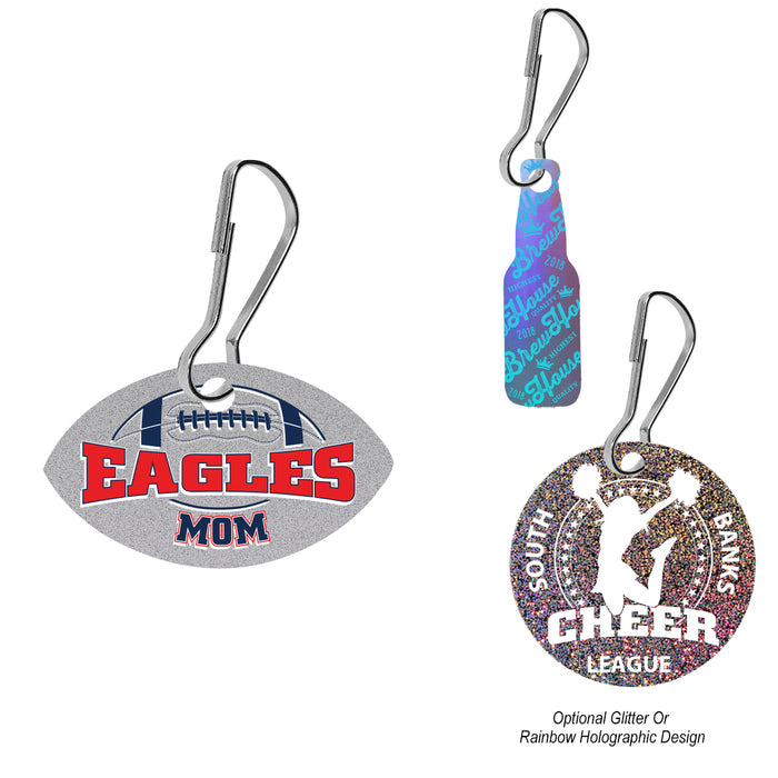 Acrylic Zipper Pull - Custom Shape 2