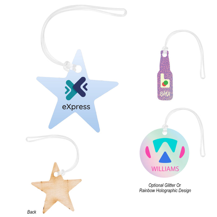 Full Color Wood Bag Tag - 5