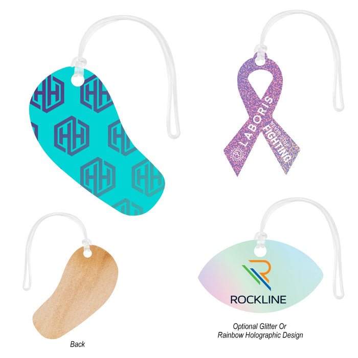 Full Color Wood Bag Tag - 6