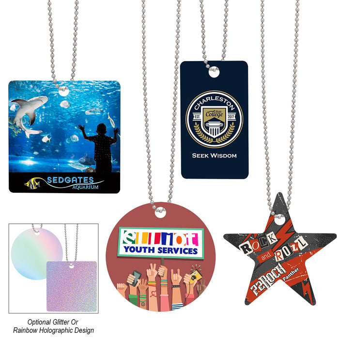 Acrylic Charm With Chain - Custom Shape 4