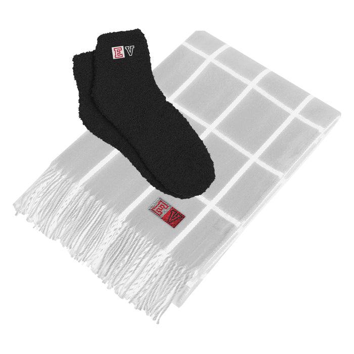 Charleston Throw & Fuzzy Socks Kit