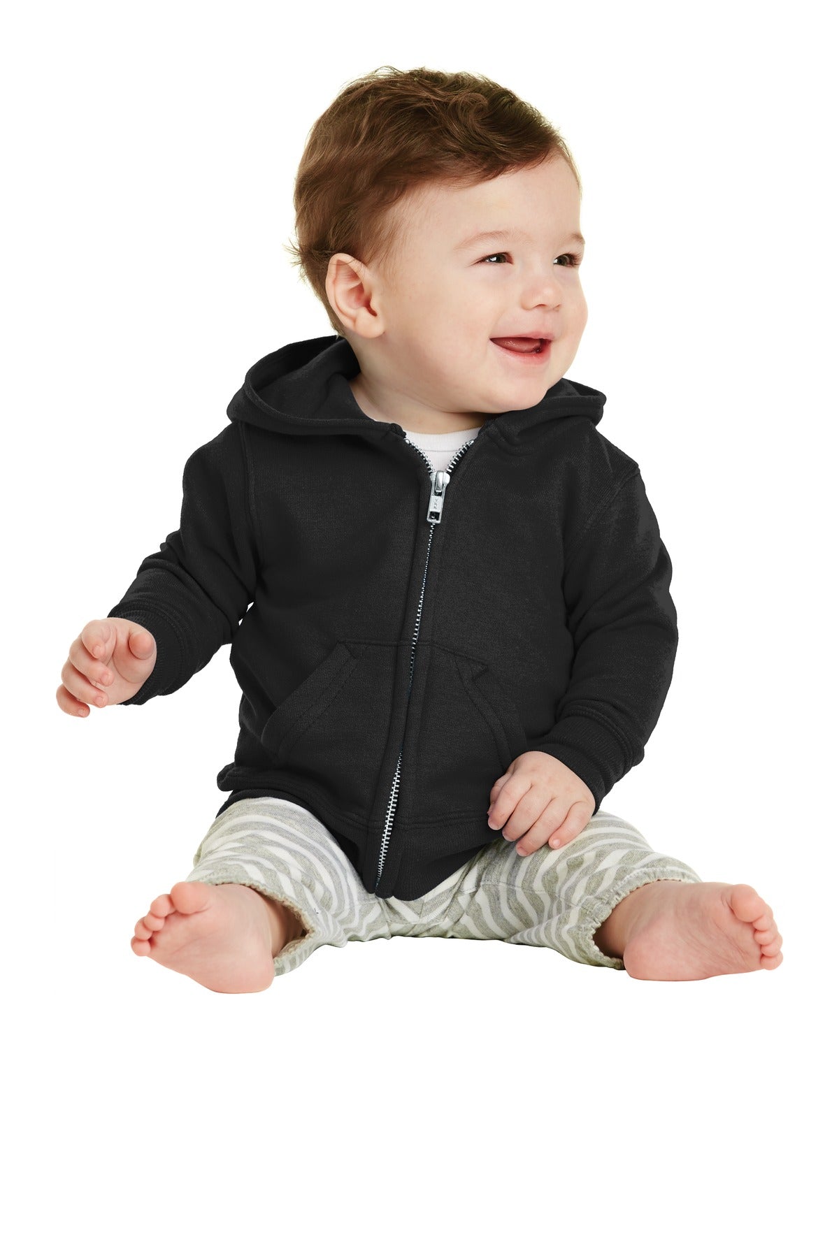 Port & Co™ Infant Core Fleece Full-Zip Hooded Sweatshirt. CAR78IZH