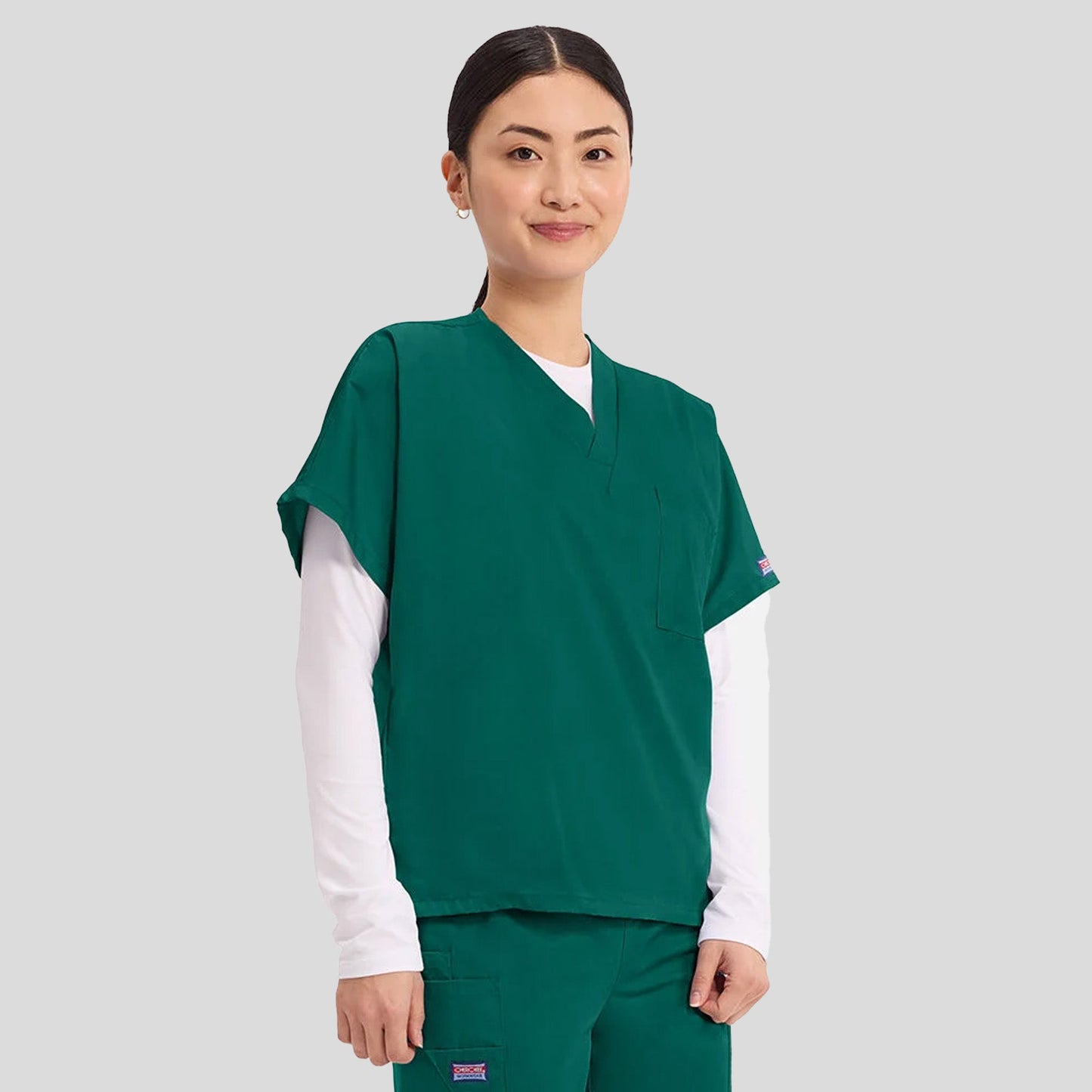 Unisex V-Neck 1 Pocket Scrub Top