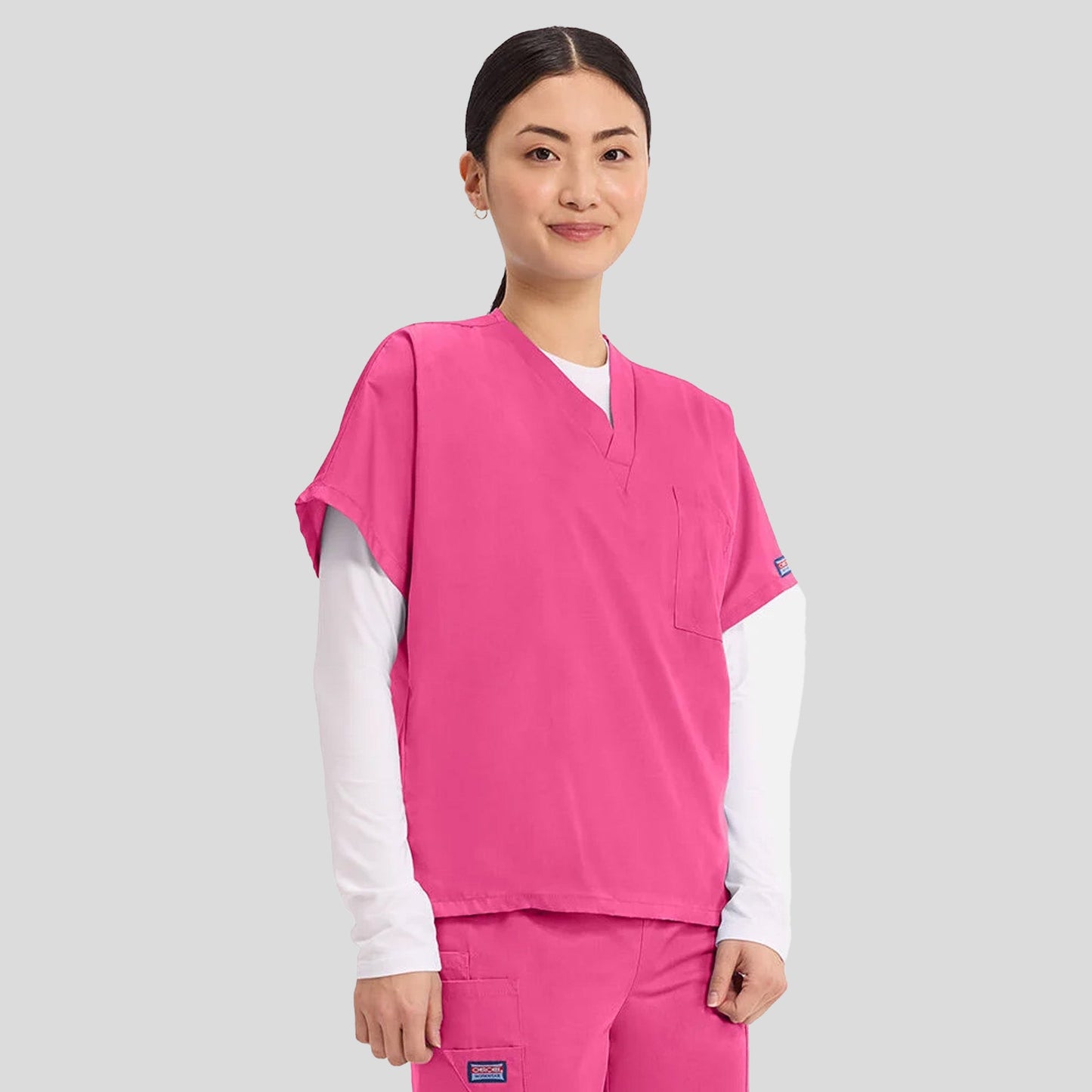 Unisex V-Neck 1 Pocket Scrub Top