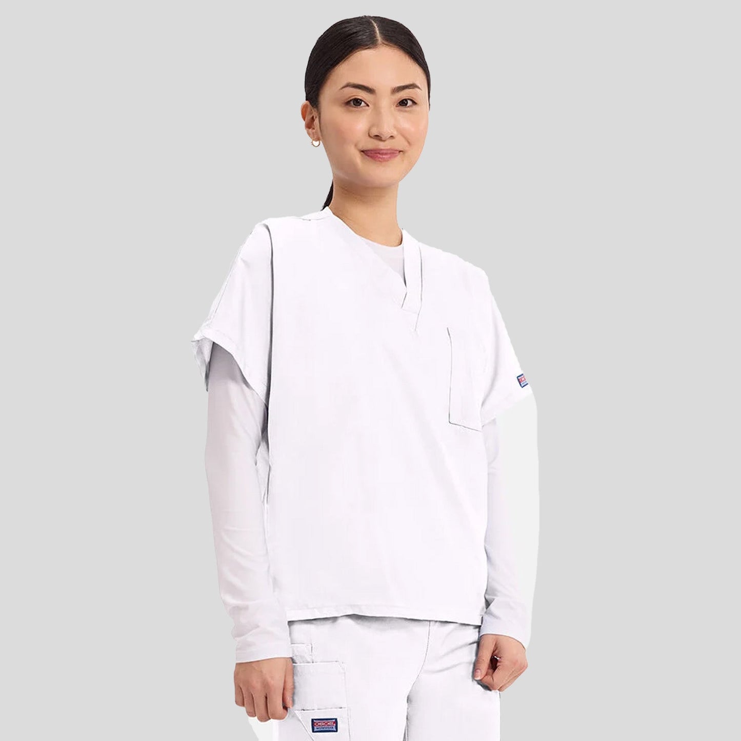 Unisex V-Neck 1 Pocket Scrub Top