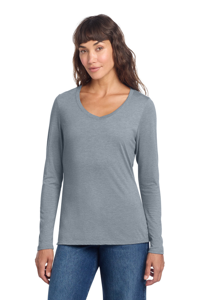 District® Women's Perfect Tri® Long Sleeve V-Neck Tee DT135