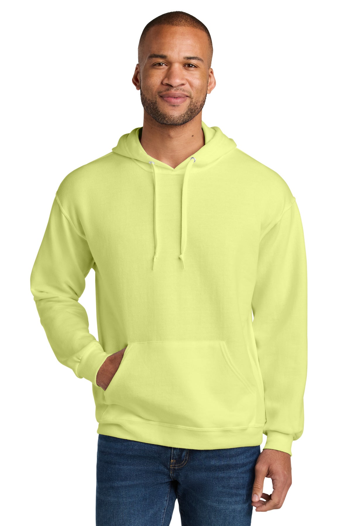 Jerzees Ultimate™ Unisex CVC Ring Spun Hooded Sweatshirt IC49M