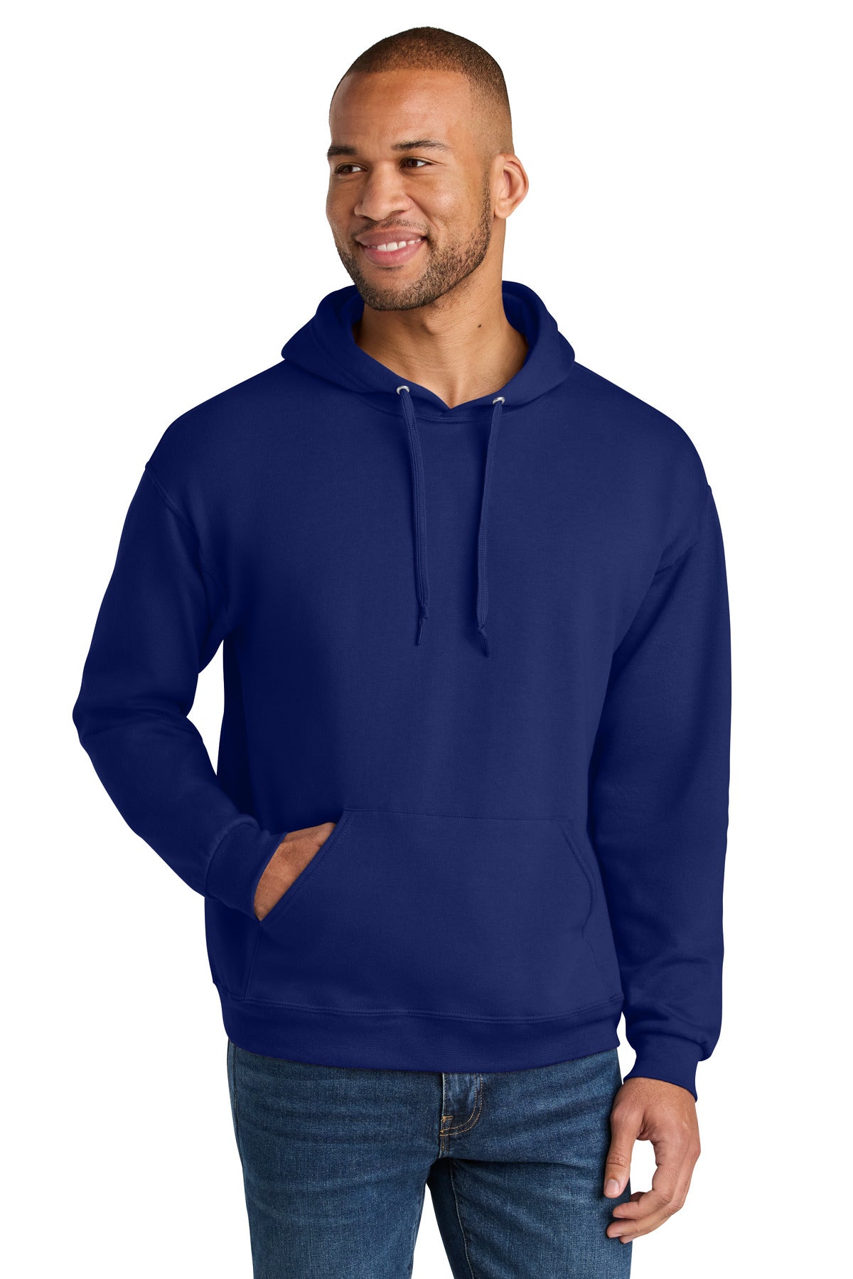 Jerzees Ultimate™ Unisex CVC Ring Spun Hooded Sweatshirt IC49M