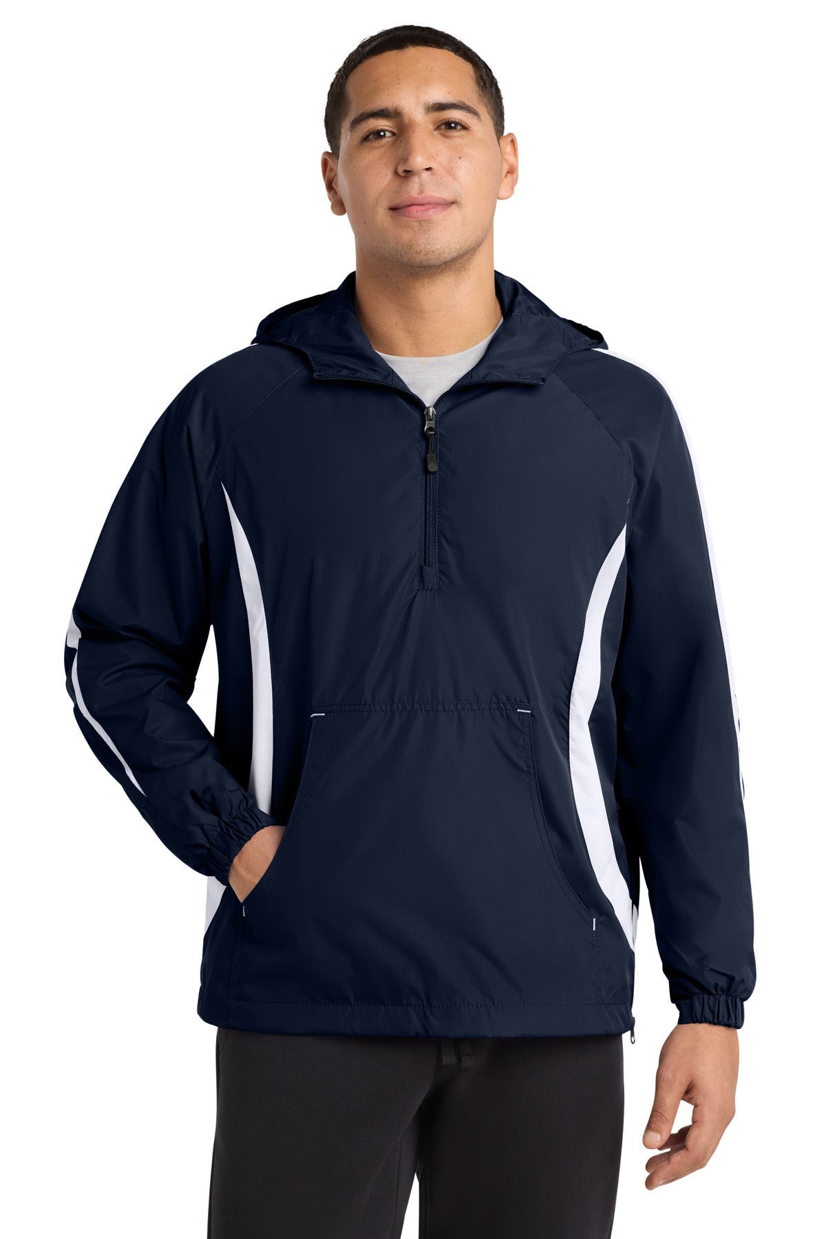Sport-Tek® Colorblock Raglan Anorak. JST63