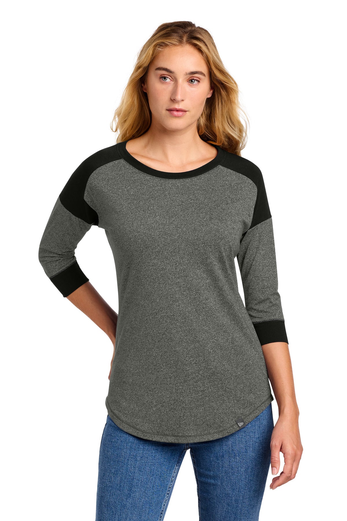 New Era ® Women's Heritage Blend 3/4-Sleeve Baseball Raglan Tee. LNEA104