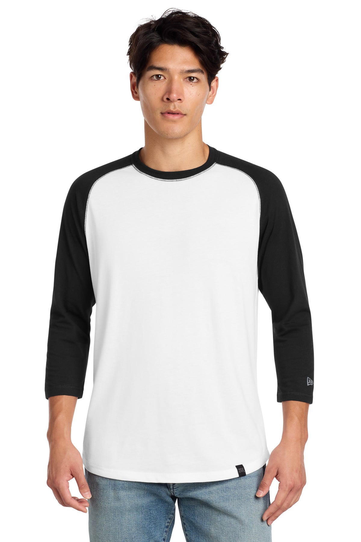 New Era ® Heritage Blend 3/4-Sleeve Baseball Raglan Tee. NEA104