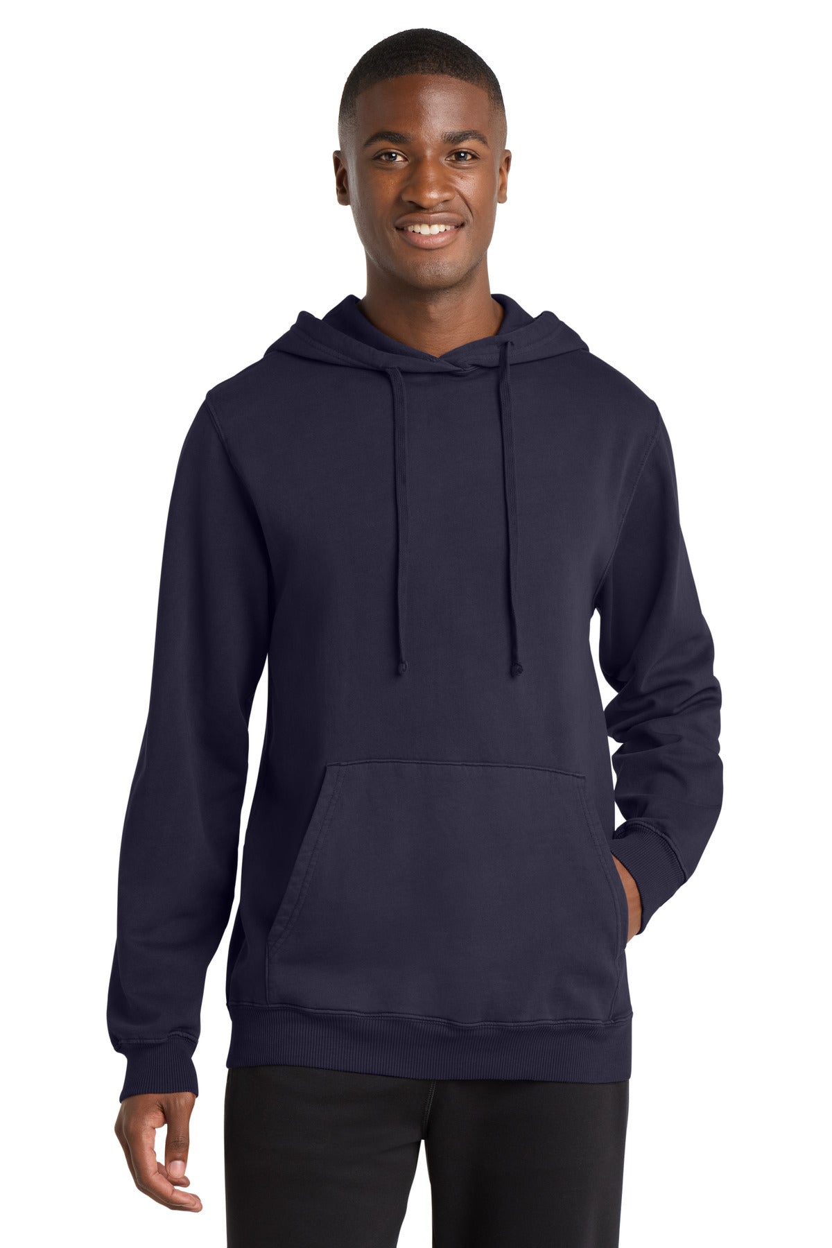 Port & Co™ Beach Wash® Garment-Dyed Pullover Hooded Sweatshirt. PC098H