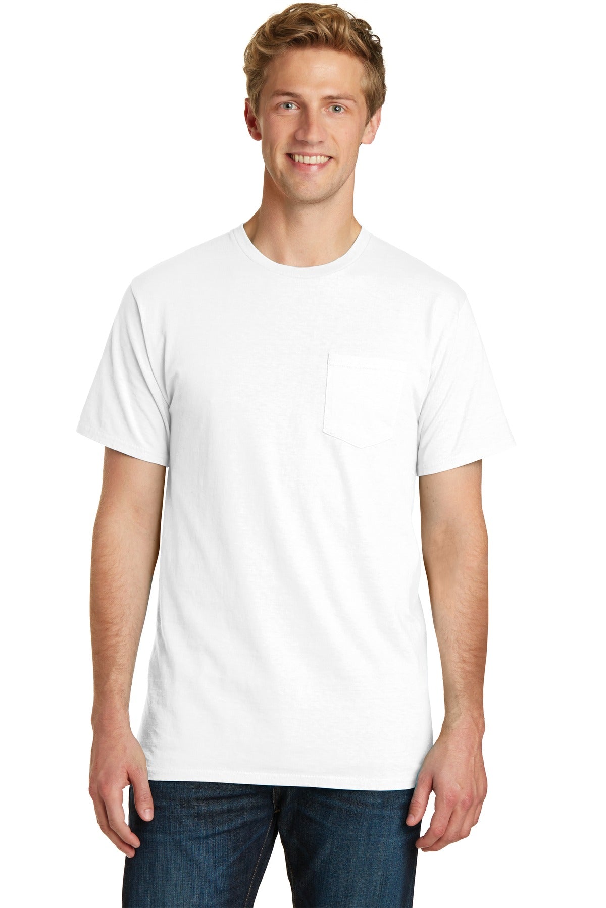 Port & Co™ Beach Wash® Garment-Dyed Pocket Tee.  PC099P