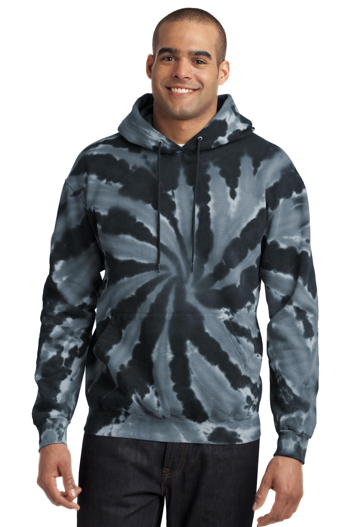 Port & Co™ Tie-Dye Pullover Hooded Sweatshirt. PC146