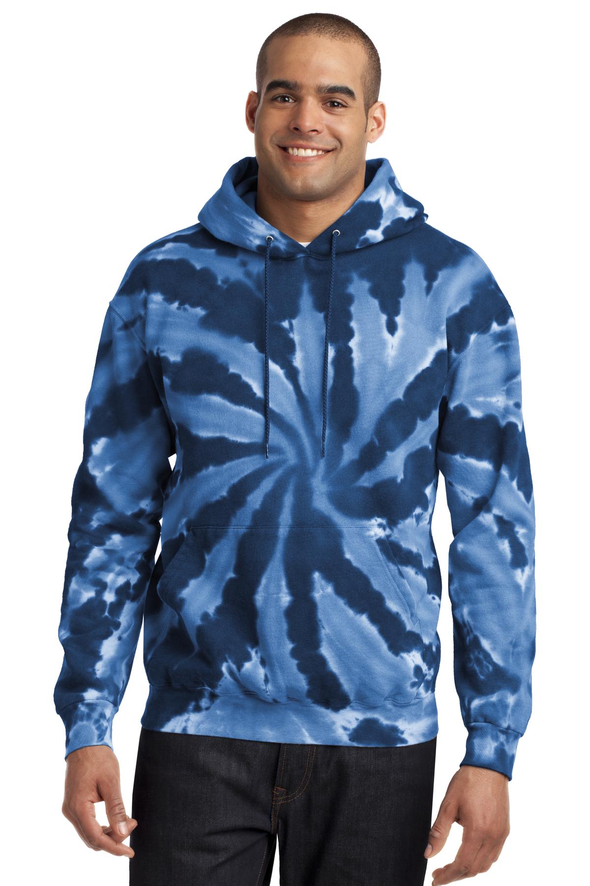 Port & Co™ Tie-Dye Pullover Hooded Sweatshirt. PC146