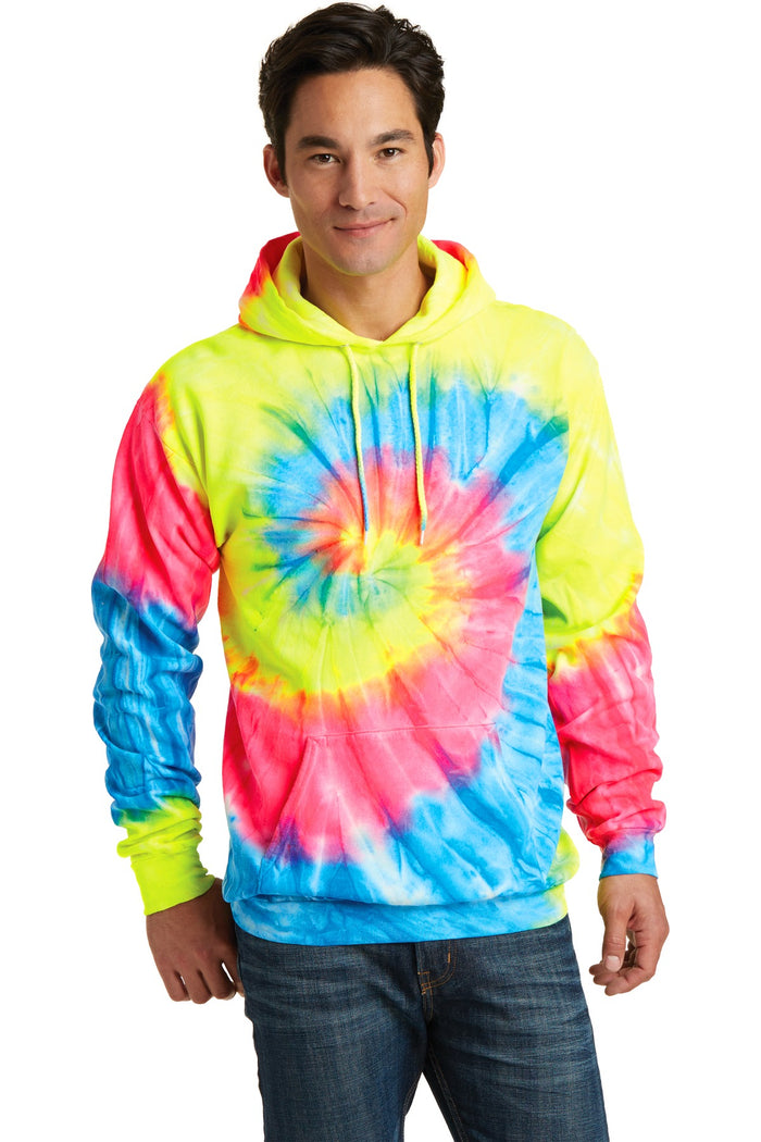 Port & Co™ Tie-Dye Pullover Hooded Sweatshirt. PC146
