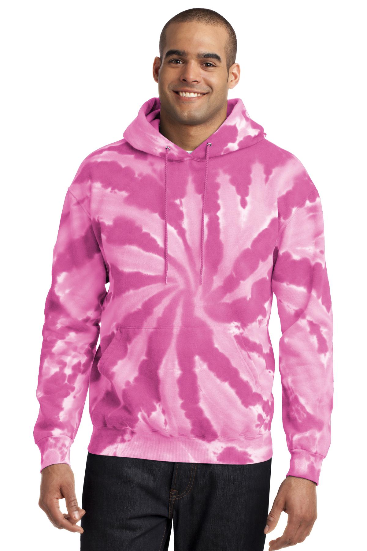 Port & Co™ Tie-Dye Pullover Hooded Sweatshirt. PC146