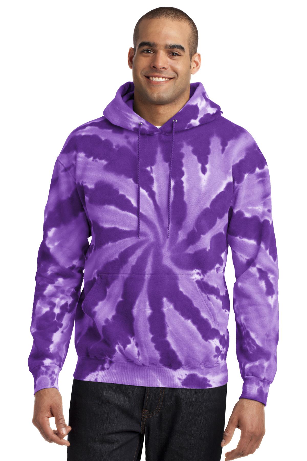 Port & Co™ Tie-Dye Pullover Hooded Sweatshirt. PC146