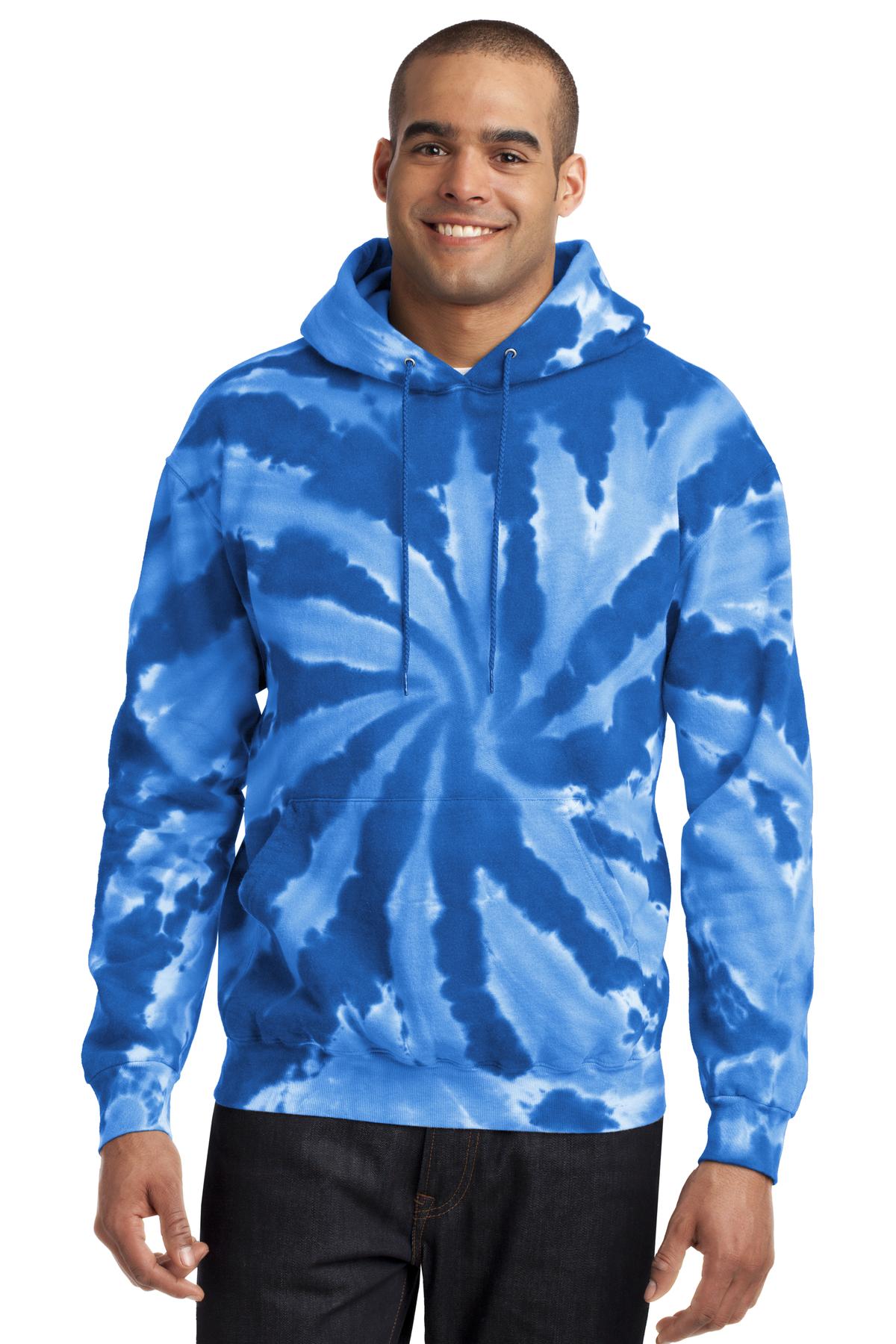 Port & Co™ Tie-Dye Pullover Hooded Sweatshirt. PC146