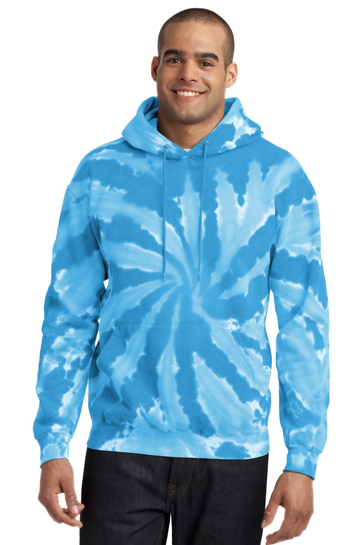 Port & Co™ Tie-Dye Pullover Hooded Sweatshirt. PC146