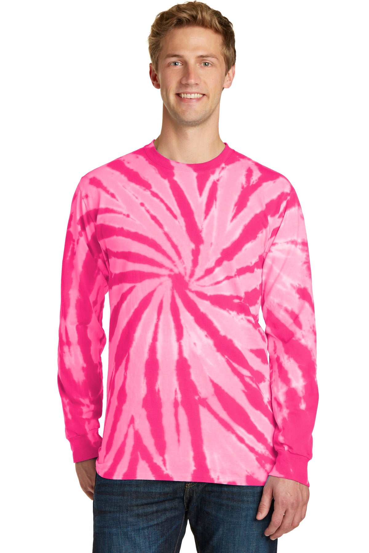 Port & Co™ Tie-Dye Long Sleeve Tee.  PC147LS