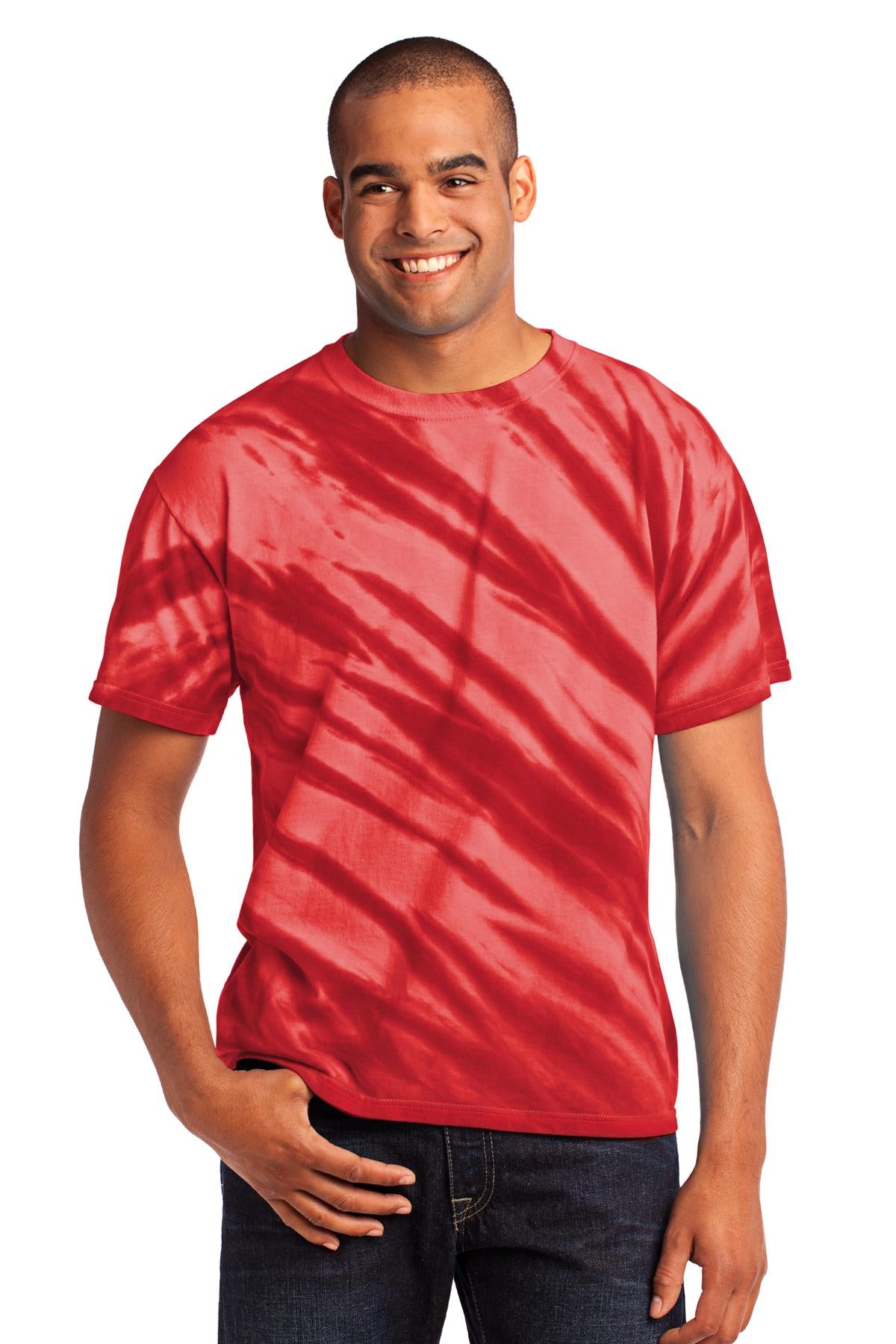 Port & Co™ Tiger Stripe Tie-Dye Tee. PC148