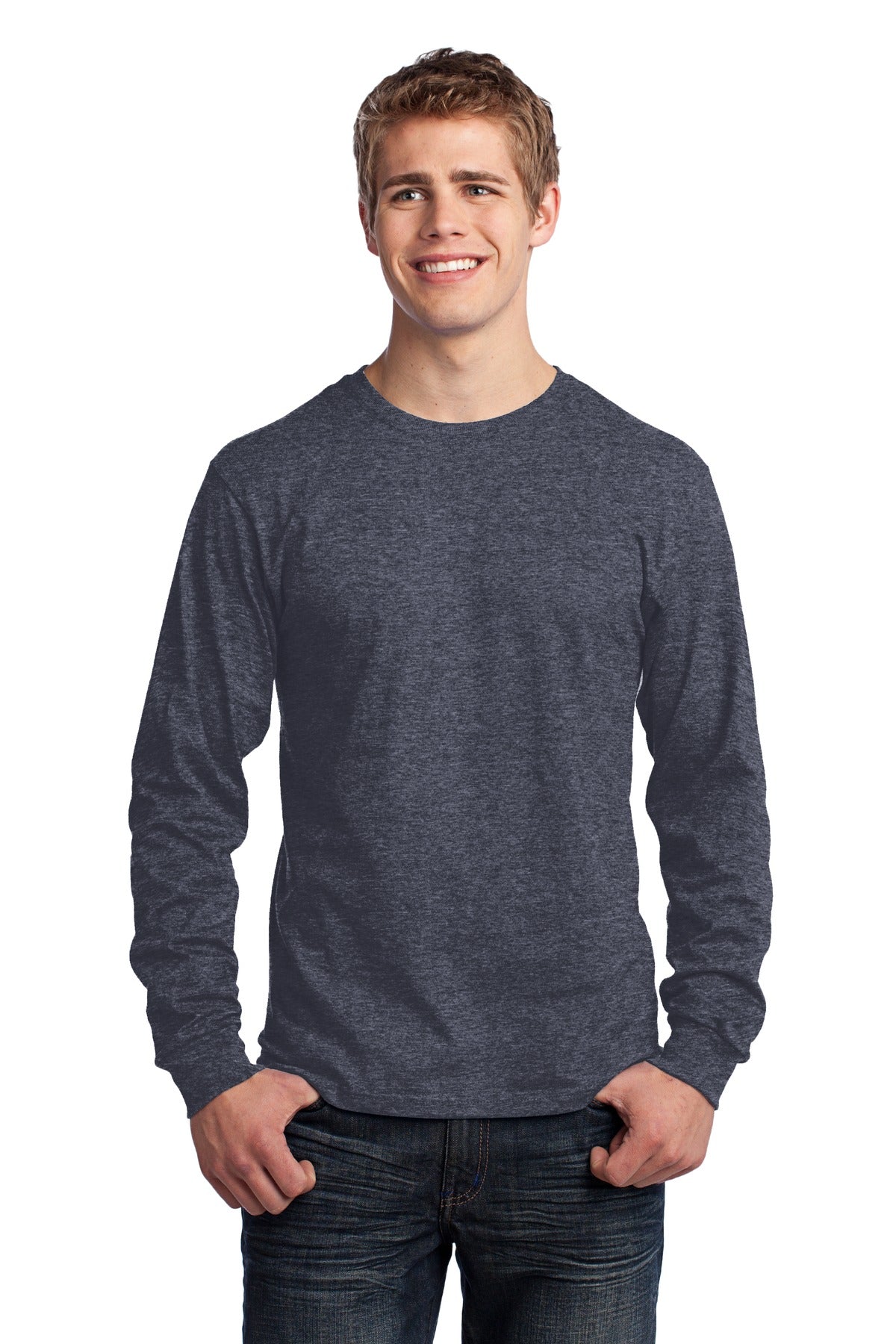 Port & Co™ Long Sleeve Core Cotton Tee. PC54LS