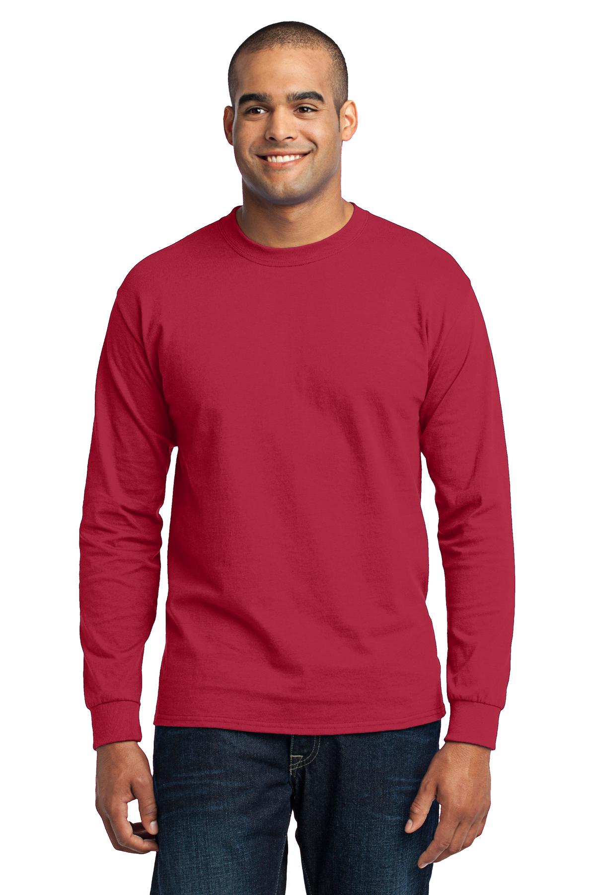 Port & Co™ Tall Long Sleeve Core Blend Tee. PC55LST