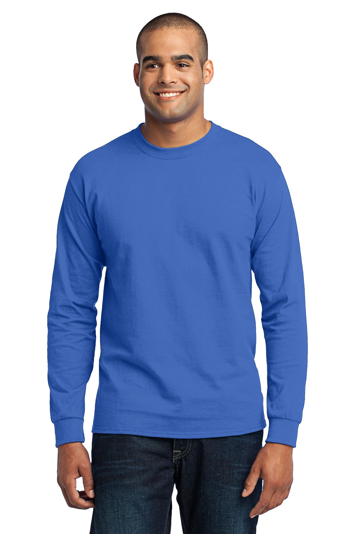 Port & Co™ Tall Long Sleeve Core Blend Tee. PC55LST