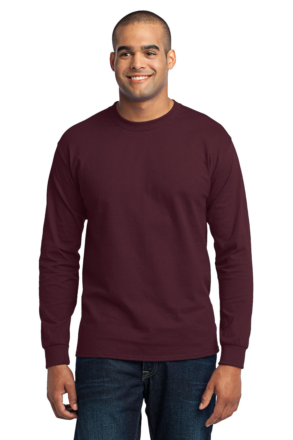 Port & Co™ Tall Long Sleeve Core Blend Tee. PC55LST