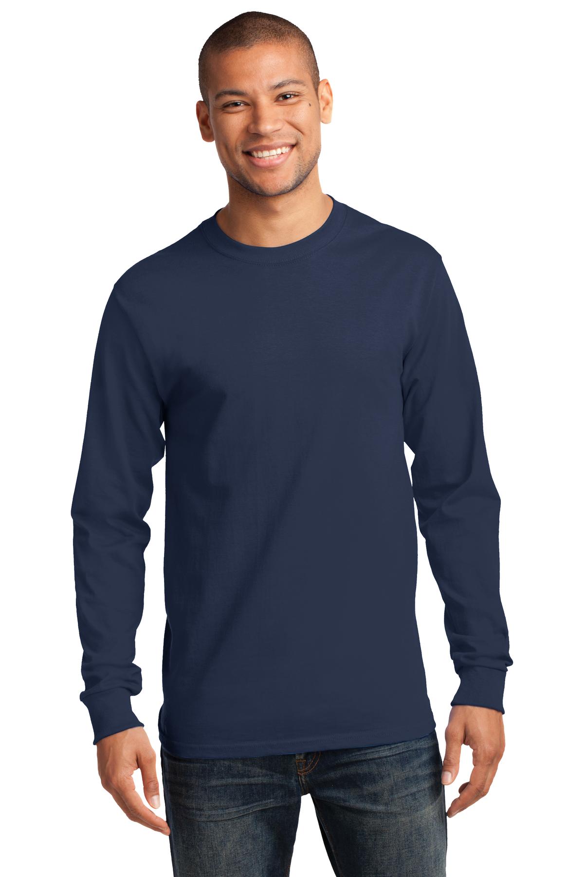 Port & Co™ Tall Long Sleeve Essential Tee. PC61LST