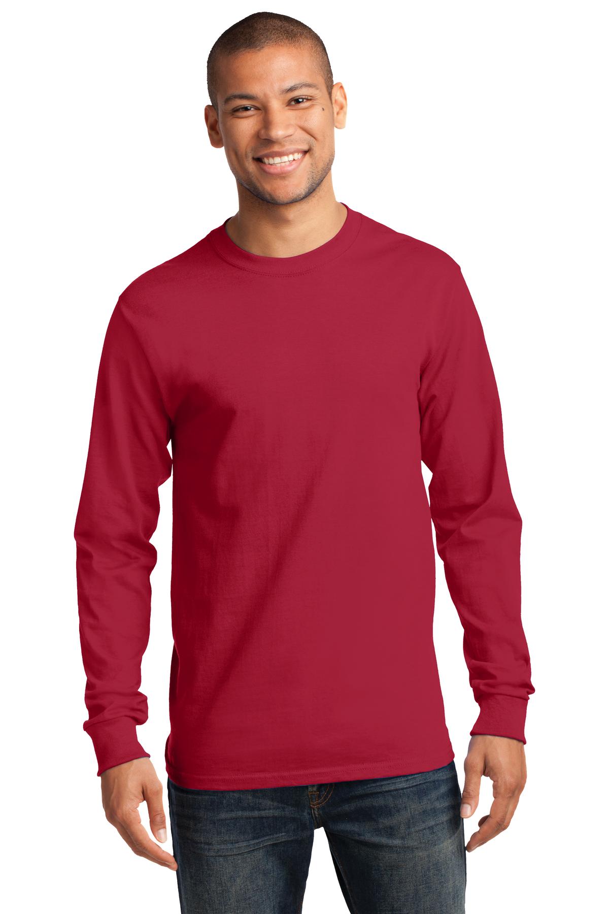 Port & Co™ Tall Long Sleeve Essential Tee. PC61LST